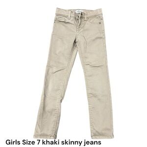 Girls khaki jeans